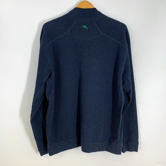 Tommy Bahama Men's Flip side Twill Reversible Half Zip Pullover Size XL - Picture 2 of 13